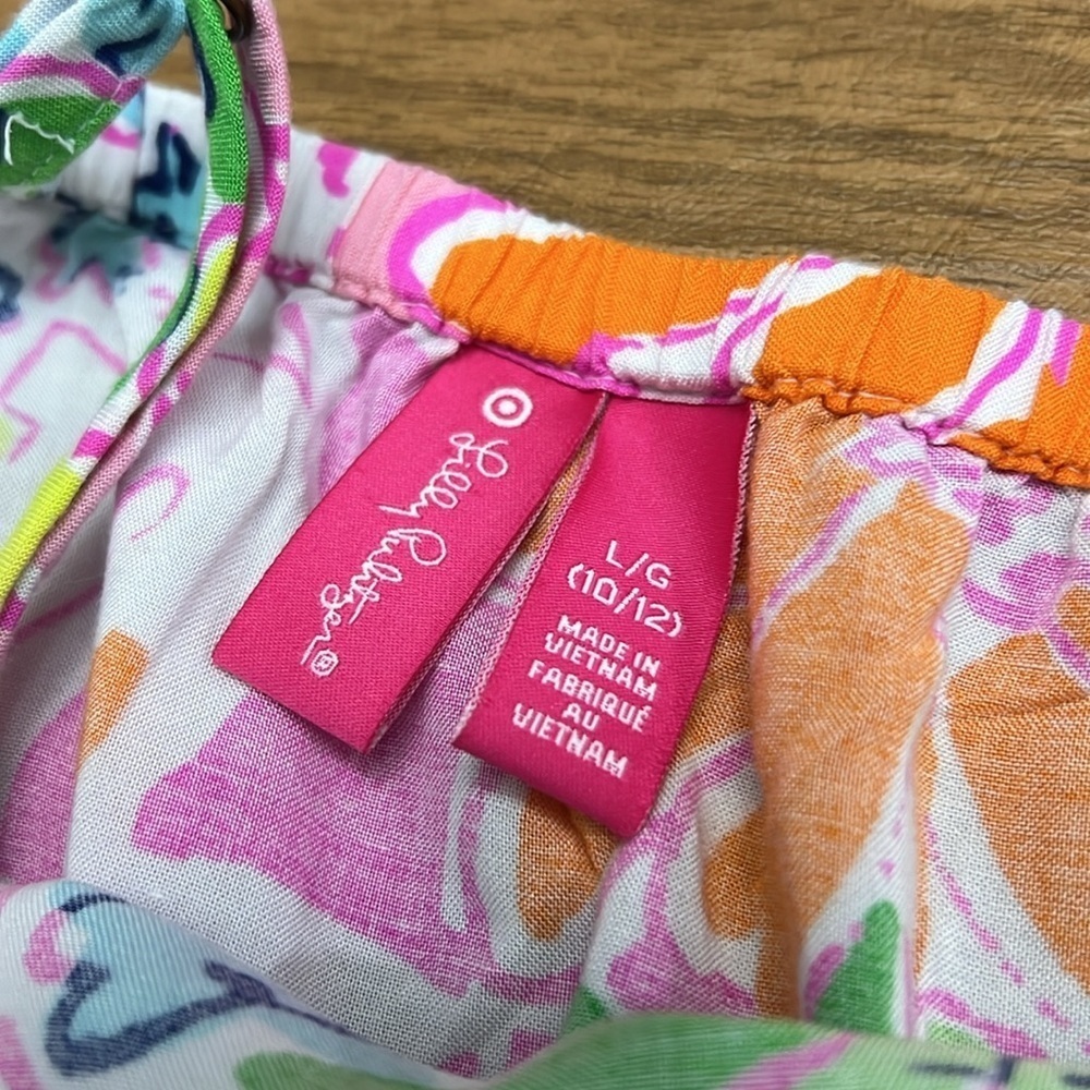 Lilly Pulitzer for Target shirt romper size L 10/12 - Picture 8 of 8